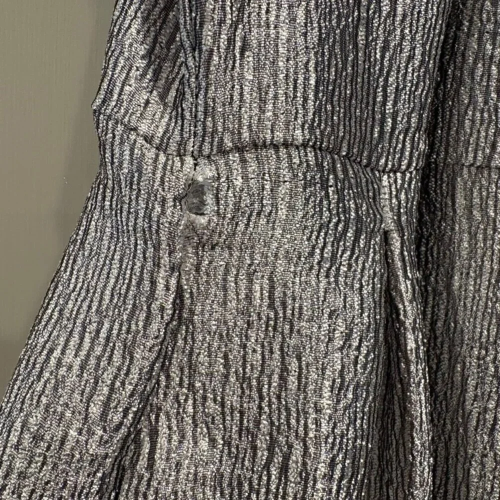 Jennifer Lopez Mini, Fit & Flare, A-Line SILVER dress - Picture 6 of 8